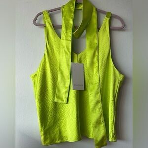 NWT Windfang Tank Top Neon The Empower Satin Cami Adjustable Straps